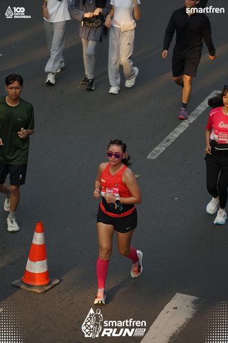 Race photo from Smartfren Run 2025 