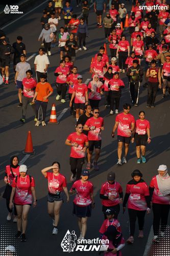 Race photo from Smartfren Run 2025 