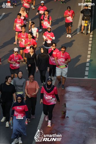 Race photo from Smartfren Run 2025 