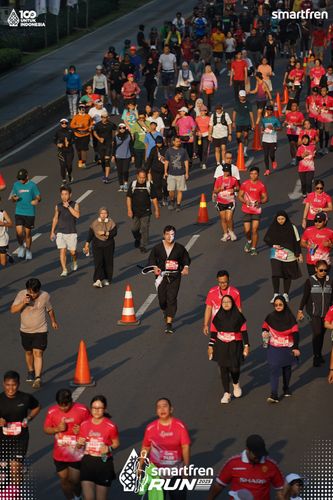 Race photo from Smartfren Run 2025 