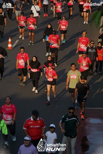 Race photo from Smartfren Run 2025 
