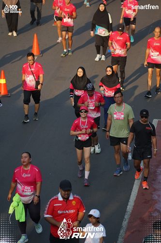 Race photo from Smartfren Run 2025 