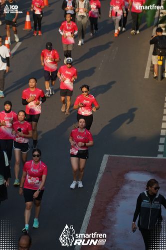 Race photo from Smartfren Run 2025 