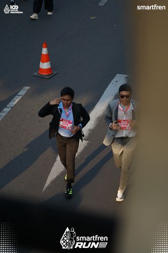 Race photo from Smartfren Run 2025 