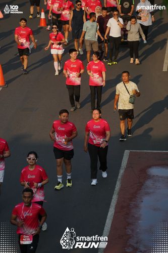 Race photo from Smartfren Run 2025 