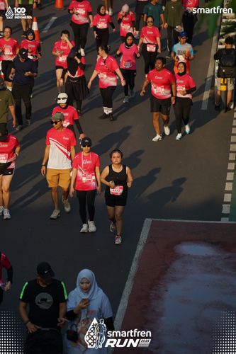 Race photo from Smartfren Run 2025 