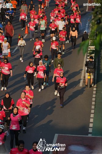 Race photo from Smartfren Run 2025 