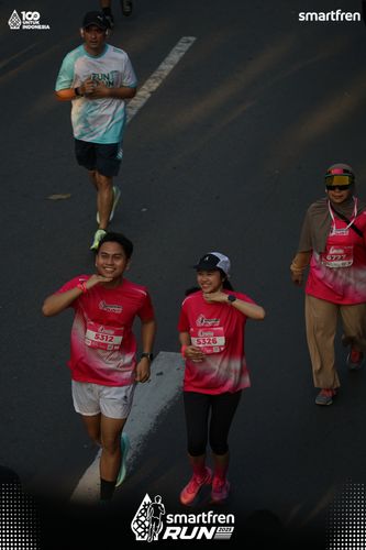 Race photo from Smartfren Run 2025 