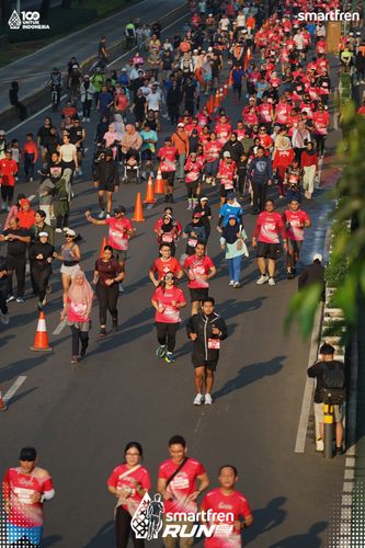 Race photo from Smartfren Run 2025 