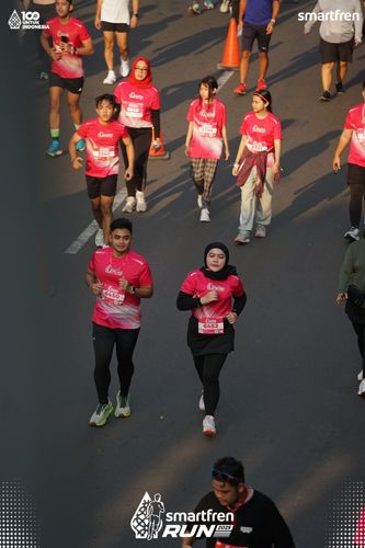 Race photo from Smartfren Run 2025 
