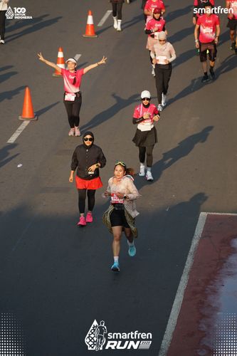 Race photo from Smartfren Run 2025 
