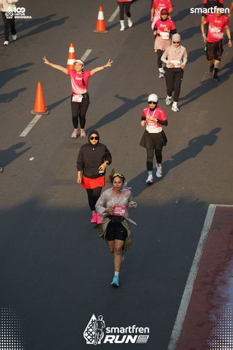 Race photo from Smartfren Run 2025 