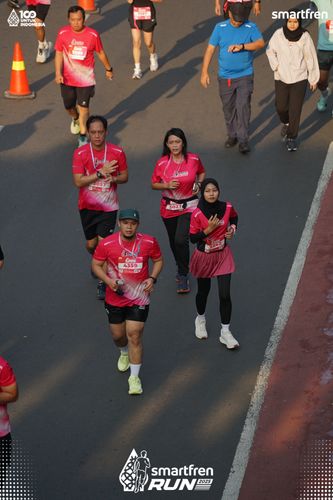 Race photo from Smartfren Run 2025 