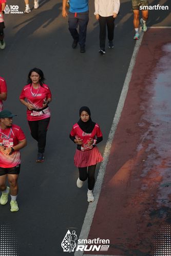 Race photo from Smartfren Run 2025 