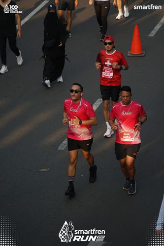 Race photo from Smartfren Run 2025 