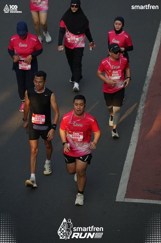 Race photo from Smartfren Run 2025 