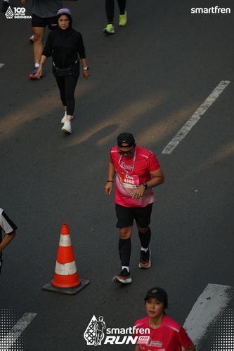 Race photo from Smartfren Run 2025 