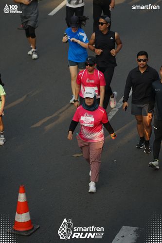 Race photo from Smartfren Run 2025 