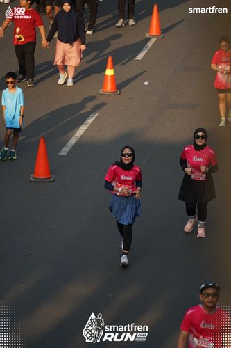 Race photo from Smartfren Run 2025 