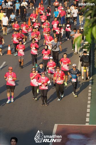 Race photo from Smartfren Run 2025 