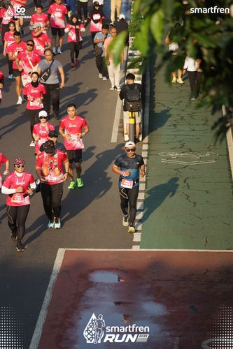Race photo from Smartfren Run 2025 