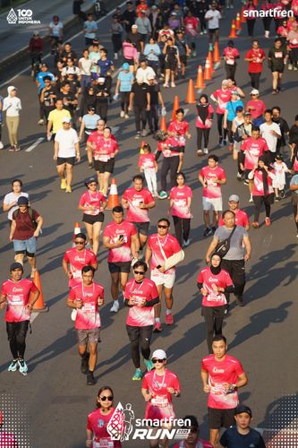Race photo from Smartfren Run 2025 