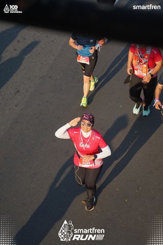 Race photo from Smartfren Run 2025 
