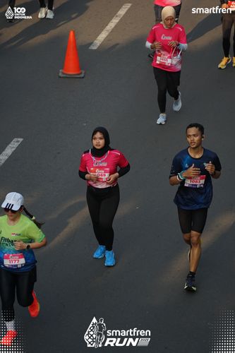 Race photo from Smartfren Run 2025 
