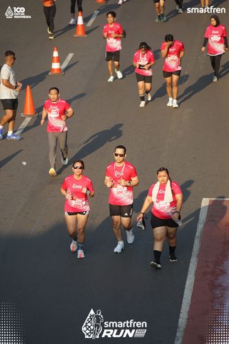 Race photo from Smartfren Run 2025 
