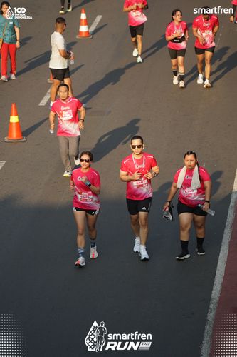 Race photo from Smartfren Run 2025 