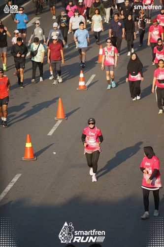 Race photo from Smartfren Run 2025 