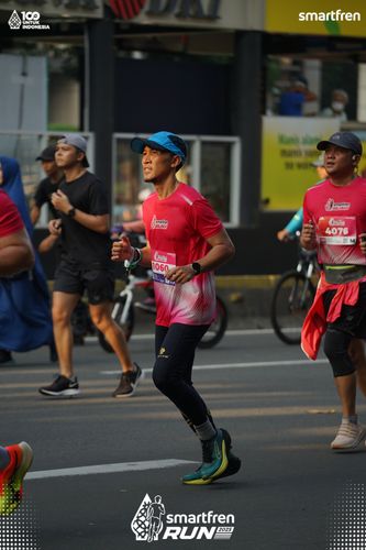 Race photo from Smartfren Run 2025 