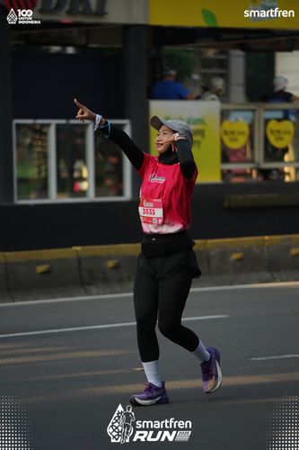 Race photo from Smartfren Run 2025 