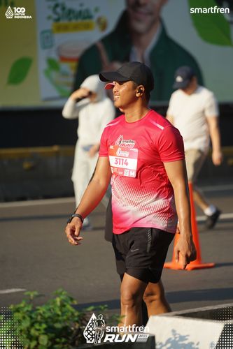 Race photo from Smartfren Run 2025 
