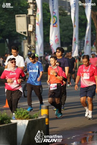 Race photo from Smartfren Run 2025 