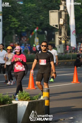 Race photo from Smartfren Run 2025 