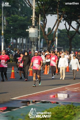 Race photo from Smartfren Run 2025 