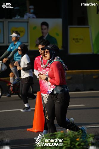 Race photo from Smartfren Run 2025 