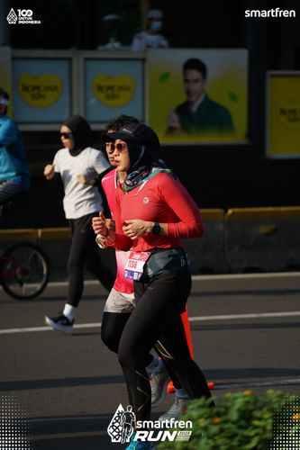 Race photo from Smartfren Run 2025 