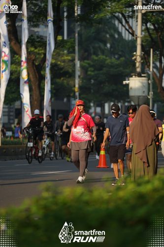 Race photo from Smartfren Run 2025 