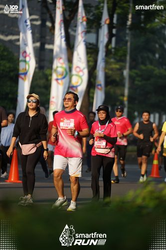 Race photo from Smartfren Run 2025 
