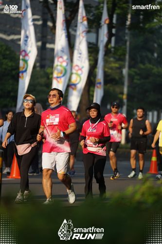 Race photo from Smartfren Run 2025 