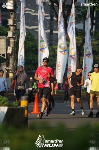 Race photo from Smartfren Run 2025 