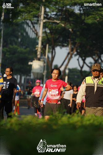 Race photo from Smartfren Run 2025 
