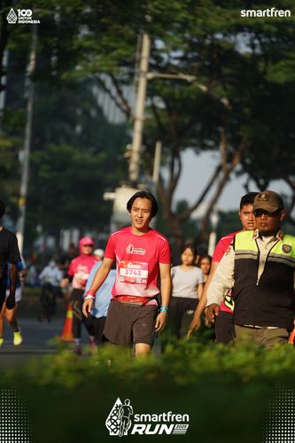 Race photo from Smartfren Run 2025 