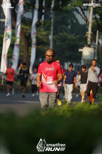 Race photo from Smartfren Run 2025 