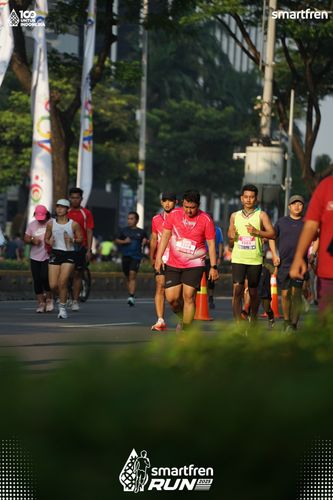 Race photo from Smartfren Run 2025 