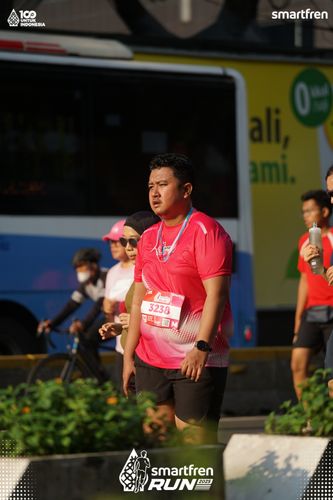 Race photo from Smartfren Run 2025 