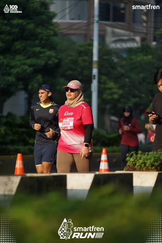 Race photo from Smartfren Run 2025 