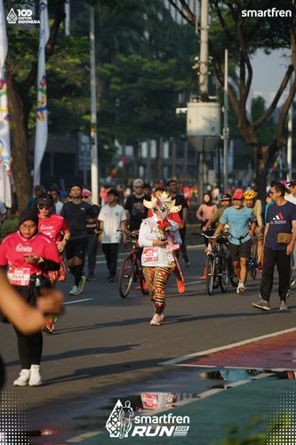 Race photo from Smartfren Run 2025 